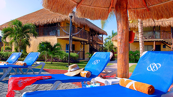 Allegro Cozumel Resort Pool Palapas
