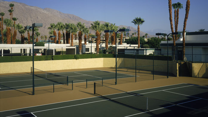 Desert Isle of Palm Springs tennis courts