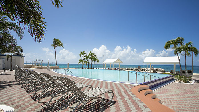 Flamingo Beach Resort pool deck