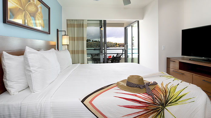 Royal Palm Beach Resort three bedroom oceanfront bedroom