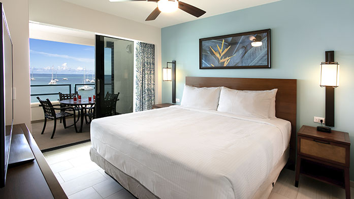 Royal Palm Beach Resort two bedroom oceanfront bedroom